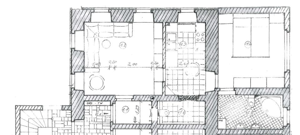 Etagenwohnung Bobritzsch-Hilbersdorf Hilbersdorf - 2 Zimmer, 58 m&sup2;, 350&euro; | Angebot:22151315
