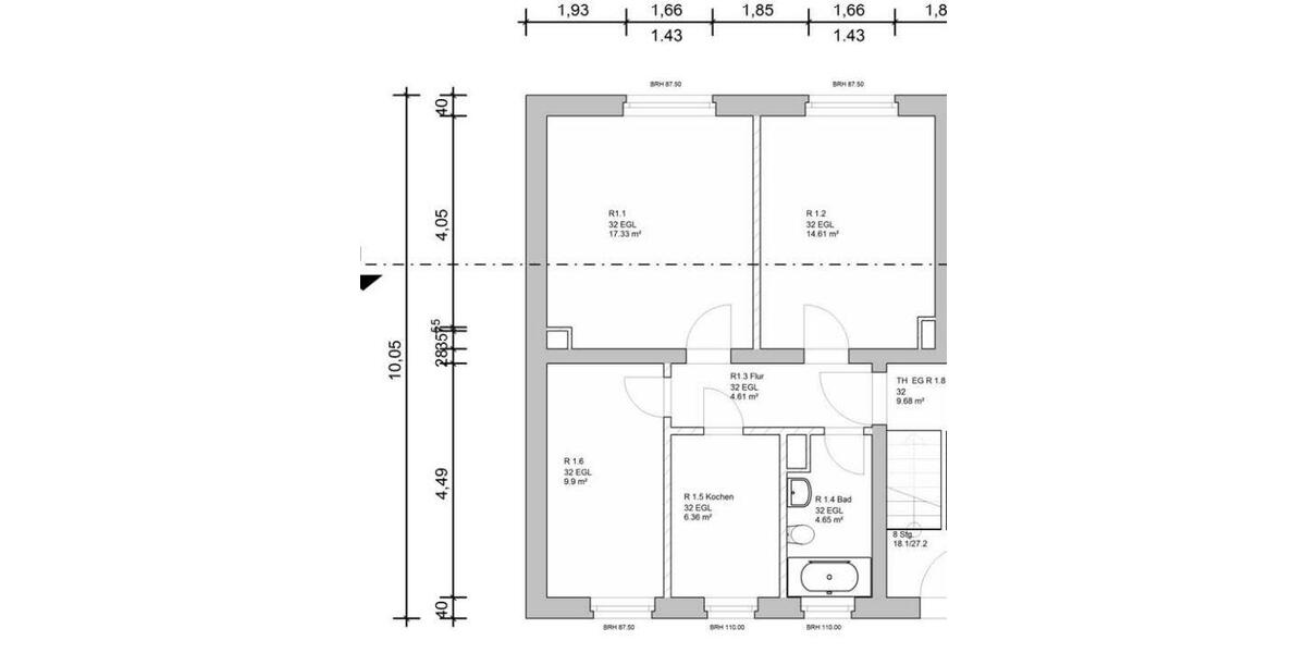Etagenwohnung Plattenburg - 3 Zimmer, 58 m&sup2;, 385&euro; | Angebot:26070674