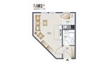 Etagenwohnung Waldshut-Tiengen Tiengen - 1 Zimmer, 26 m&sup2;, 725&euro; | Angebot:26674895
