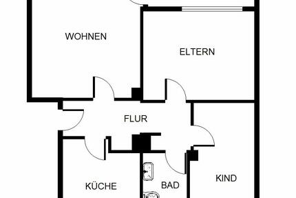 Wohnung Gelsenkirchen Gelsenkirchen-Nord - 3 Zimmer, 67 m&sup2;, 449&euro; | Angebot:25238064