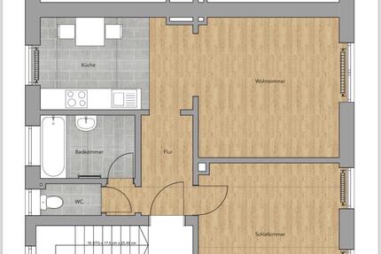 Wohnung in Bad Emsfür 1-2 Personen mit Gartennutzung 2 zimmer