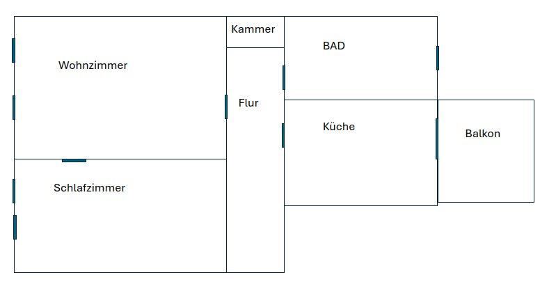 Hochparterre Doberlug-Kirchhain Kirchhain - 2 Zimmer, 67 m&sup2;, 350&euro; | Angebot:26548092