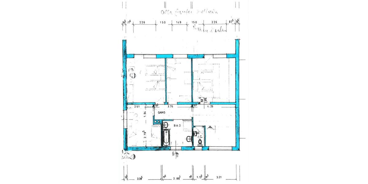 Etagenwohnung Schierling - 3 Zimmer, 88 m&sup2;, 800&euro; | Angebot:24816208