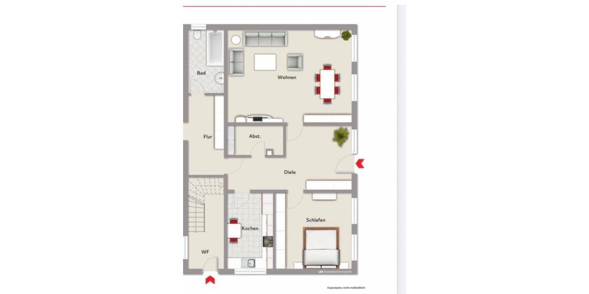 Erdgeschoßwohnung Sankt Margarethen - 2.5 Zimmer, 96 m&sup2;, 750&euro; | Angebot:26089018