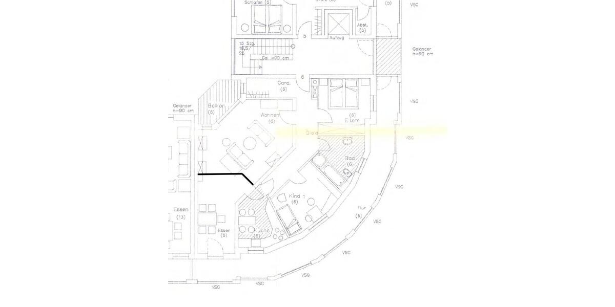 Etagenwohnung Bielefeld Schildesche - 4 Zimmer, 120 m&sup2;, 1.320&euro; | Angebot:26505399