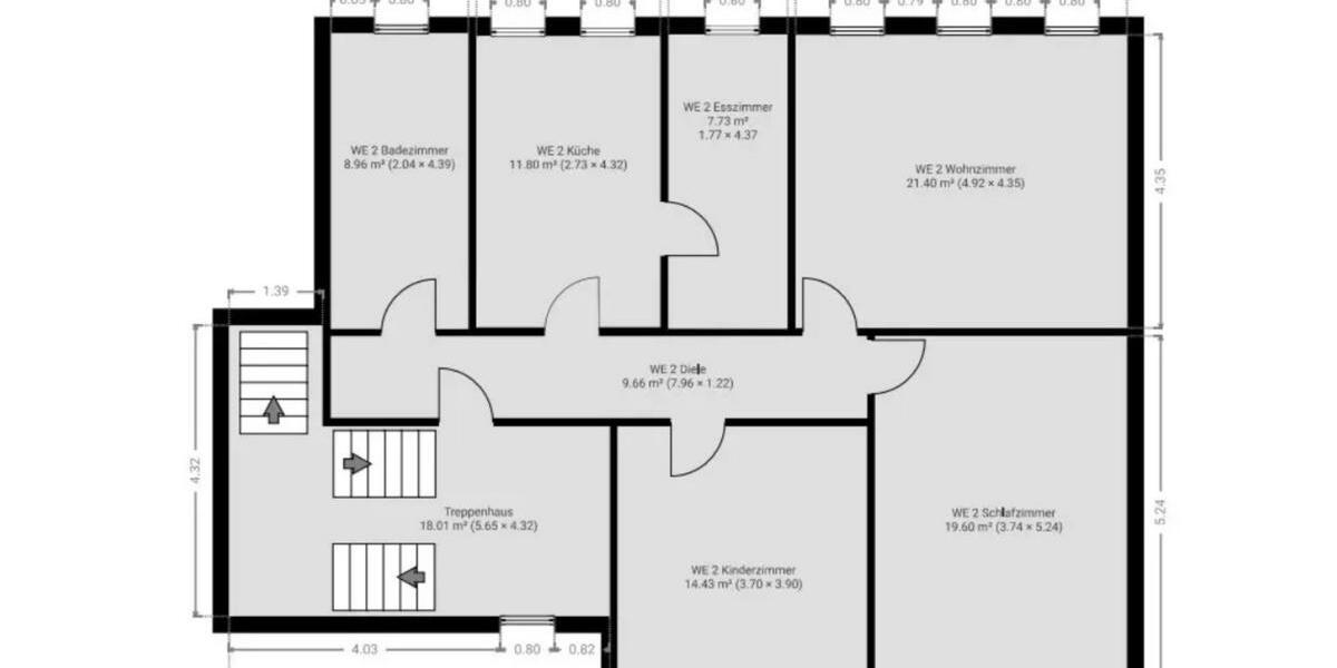 Etagenwohnung Rochlitz - 4 Zimmer, 98 m&sup2;, 725&euro; | Angebot:25366571