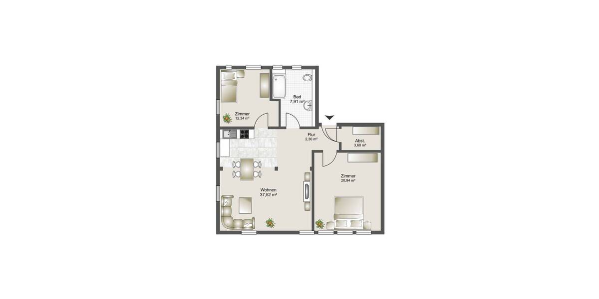 Etagenwohnung Forchtenberg / Sindringen Sindringen - 3 Zimmer, 81 m&sup2;, 810&euro; | Angebot:26557785