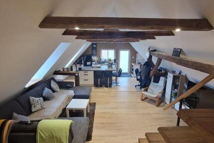 Geräumige 1-Raum-Dachgeschosswohnung im sanierten Fachwerkhaus zimmer