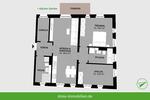 Erdgeschoßwohnung Leipzig Altwest - 3 Zimmer, 87 m&sup2;, 1.397&euro; | Angebot:25646475