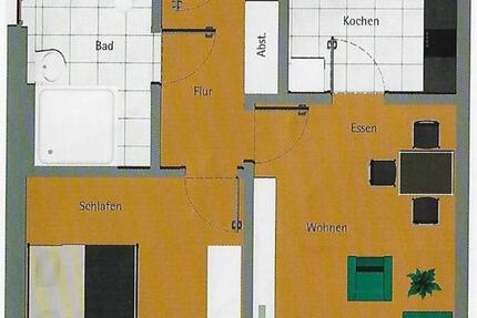 2-Zimmer-Wohnung mit überdachtem Kfz-Stellplatz zimmer