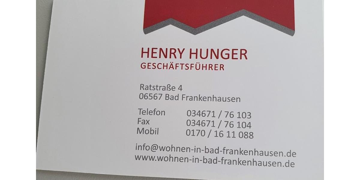 Gewerbeobjekt Bad Frankenhausen/Kyffhäuser Kyffhäuser - 500&euro; | Angebot:22242777