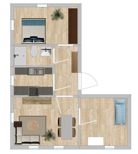 Etagenwohnung Heidenau - 3 Zimmer, 60 m&sup2;, 590&euro; | Angebot:26560787