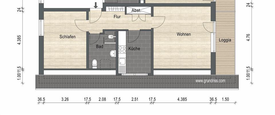 Renovierte SingleWohnung zum Wohlfühlen unweit der Auricher Innenstadt!