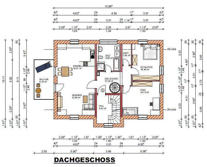 Etagenwohnung Mainburg - 4 Zimmer, 131 m&sup2;, 1.150&euro; | Angebot:26612809