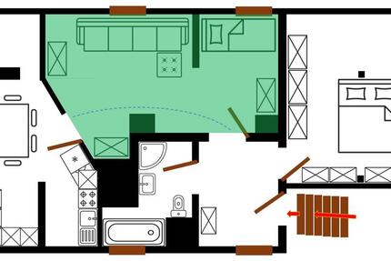 Wohnen auf Zeit Regensburg Ganghofersiedlung - 1 Zimmer, 21 m&sup2;, 490&euro; | Angebot:26443229