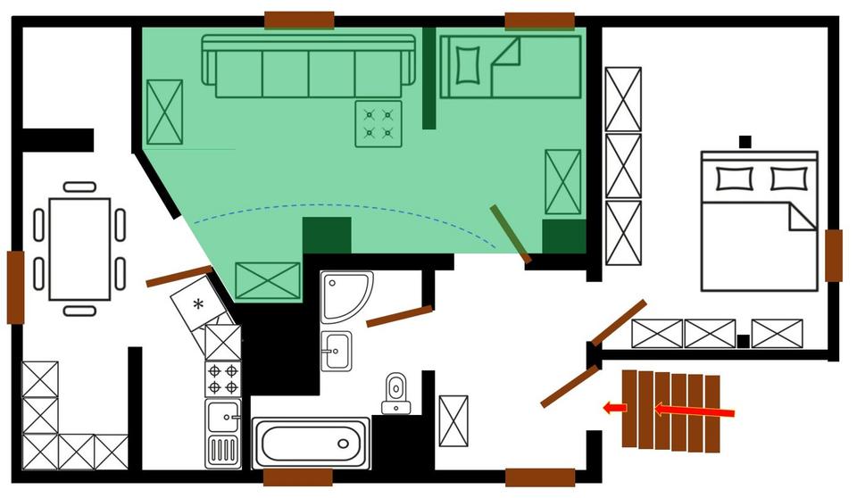 Wohnen auf Zeit Regensburg Ganghofersiedlung - 1 Zimmer, 21 m&sup2;, 490&euro; | Angebot:26443229