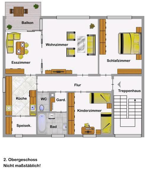 Etagenwohnung Mietingen - 4 Zimmer, 83 m&sup2;, 900&euro; | Angebot:26704399