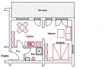 Wohnung Weiler bei Bingen - 1.5 Zimmer, 45 m&sup2;, 400&euro; | Angebot:25417842
