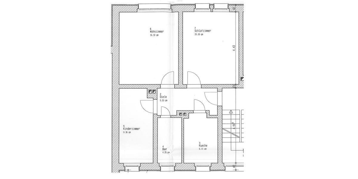 Erdgeschoßwohnung Frankenberg (Sachsen) - 3 Zimmer, 57 m&sup2;, 326&euro; | Angebot:26491692