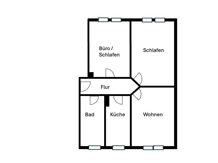 Dachgeschoßwohnung Flensburg Altstadt - 3 Zimmer, 87 m&sup2;, 970&euro; | Angebot:26043833