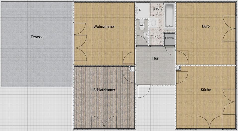 Wohnung zu vermieten 3 zimmer