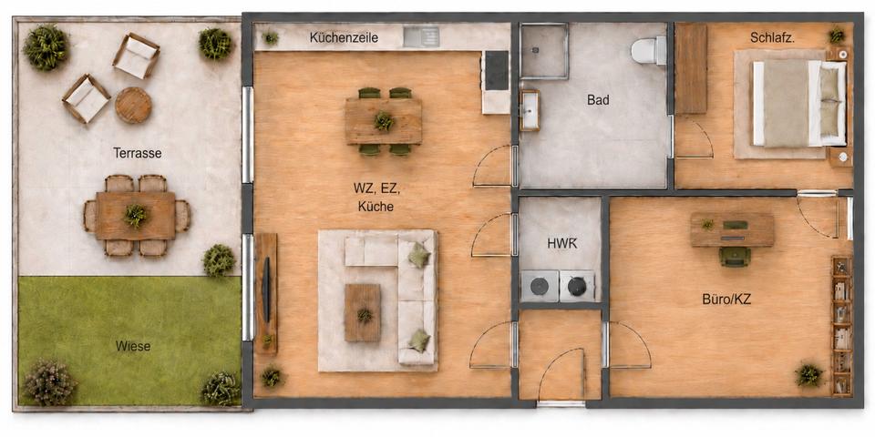 Etagenwohnung Neuhaus am Rennweg Geiersthal - 3 Zimmer, 100 m&sup2;, 750&euro; | Angebot:26547481