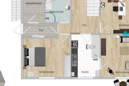 3 ZKB an eine einzelne Person zu verbieten + Garten und Terrasse