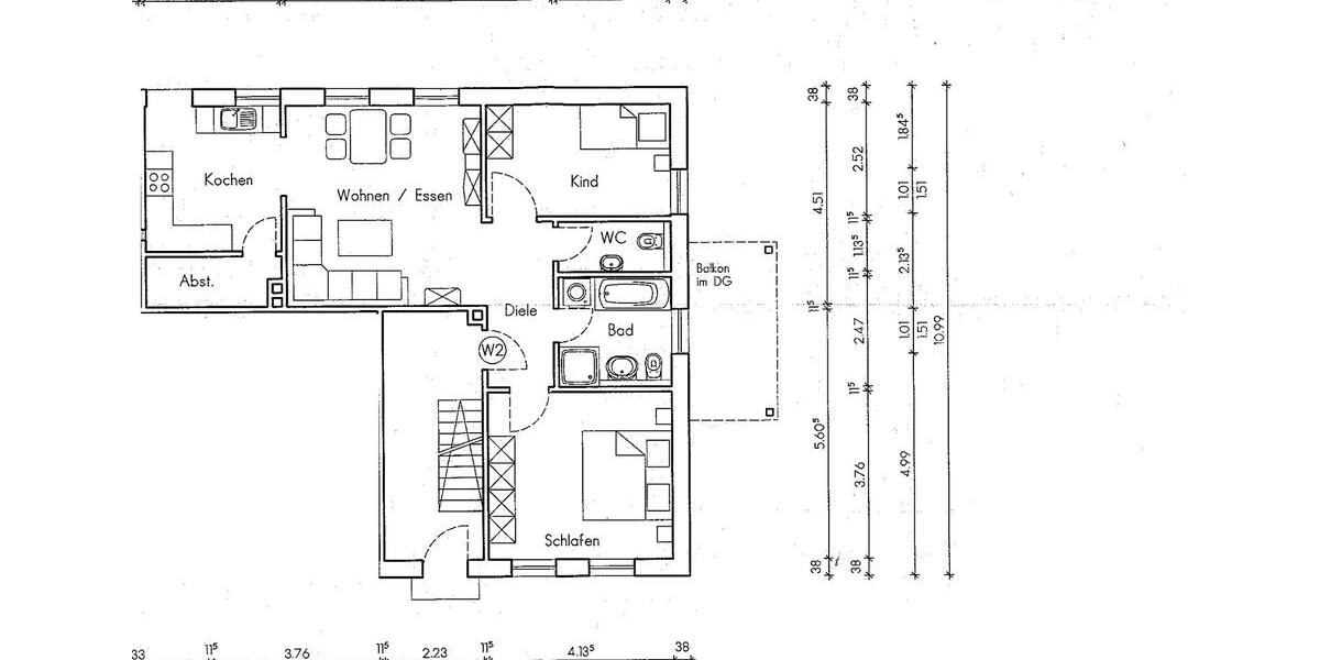 Erdgeschoßwohnung Heek - 3 Zimmer, 78 m&sup2;, 780&euro; | Angebot:26511236