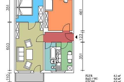 Wohnung zum Mieten in Freital 443 € 65.2 m²
