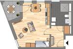 Etagenwohnung Essen Südviertel - 1 Zimmer, 43 m&sup2;, 549&euro; | Angebot:25515254