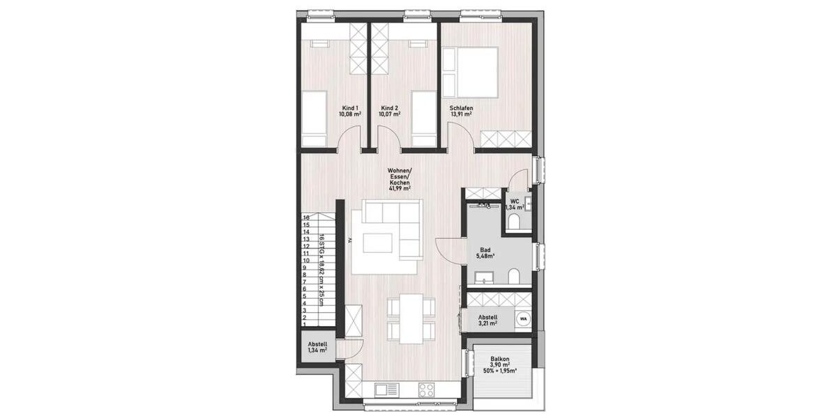 Etagenwohnung Delbrück - 4 Zimmer, 96 m&sup2;, 1.371&euro; | Angebot:24447510
