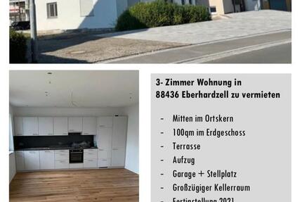 Wohnung zu vermieten 100qm Eberhardzell Erdgeschoss 3 zimmer
