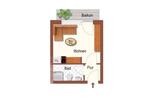 Etagenwohnung Düsseldorf Stadtbezirk 9 - 1 Zimmer, 20 m&sup2;, 600&euro; | Angebot:26512695