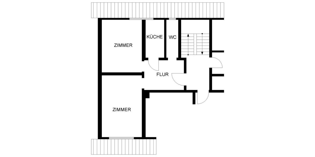 Dachgeschoßwohnung Herne Altenhöfen - 2.5 Zimmer, 49 m&sup2;, 305&euro; | Angebot:24691728