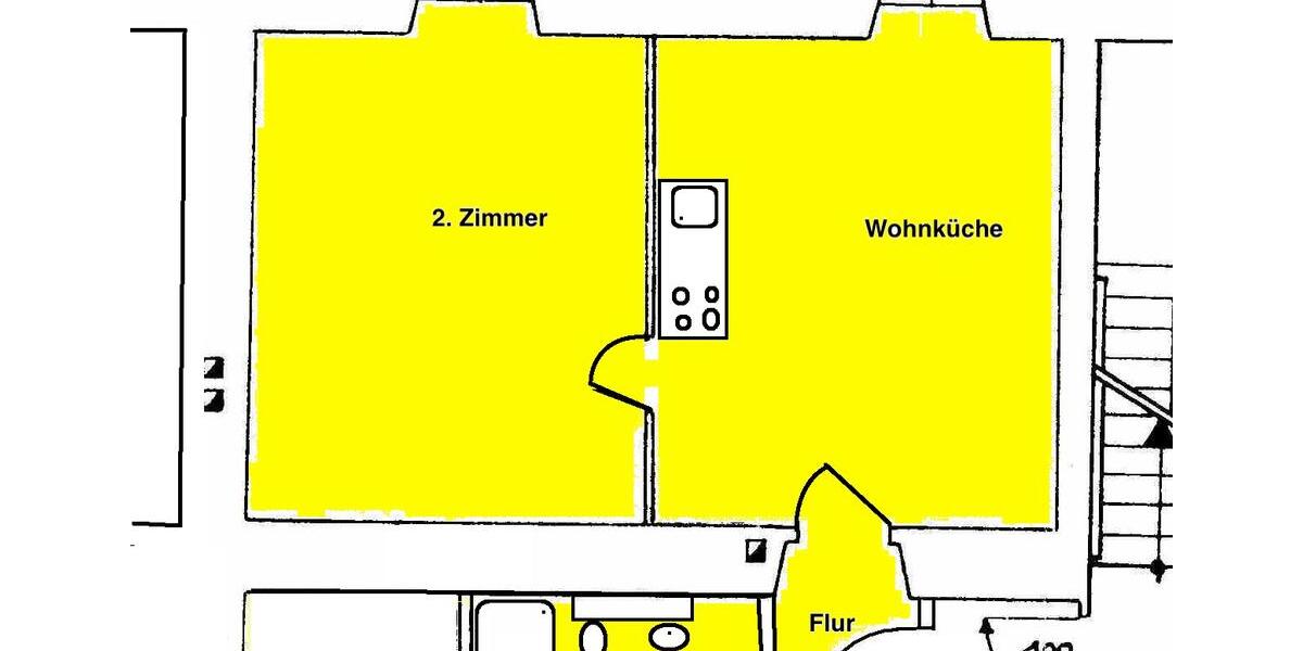 Etagenwohnung Bad Karlshafen - 1 Zimmer, 47 m&sup2;, 330&euro; | Angebot:26006064