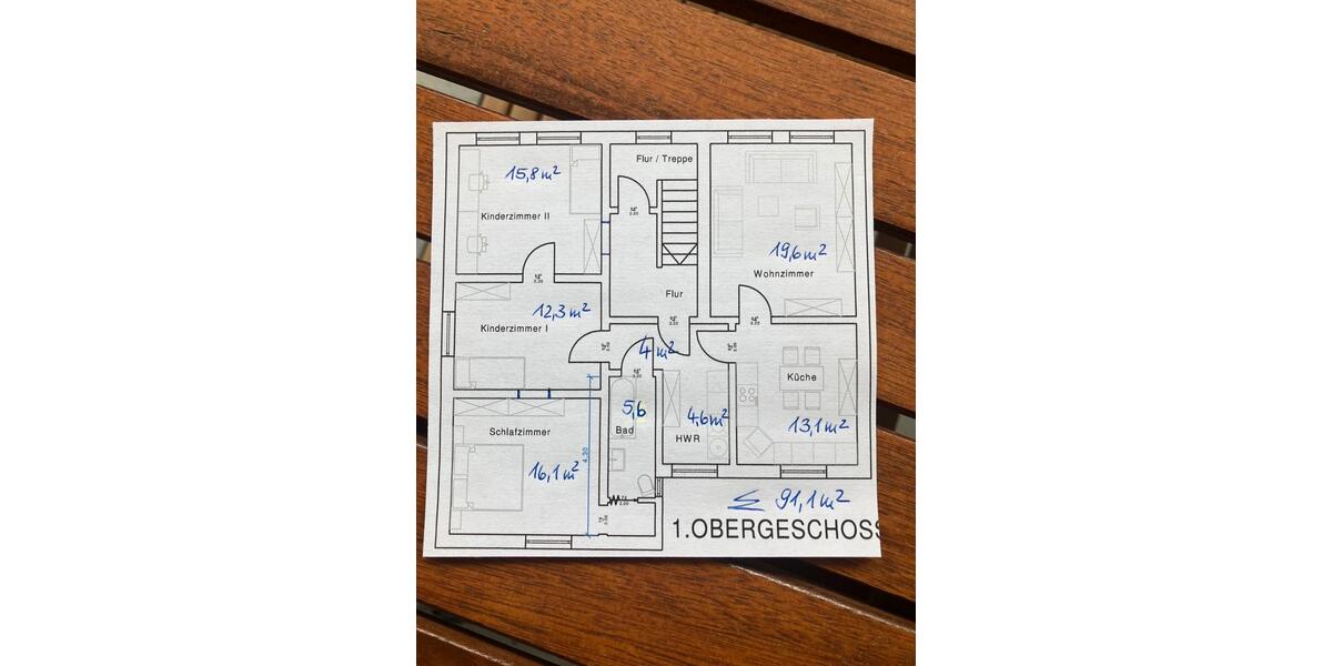 Etagenwohnung Neunkirchen - 4 Zimmer, 91 m&sup2;, 650&euro; | Angebot:26124547
