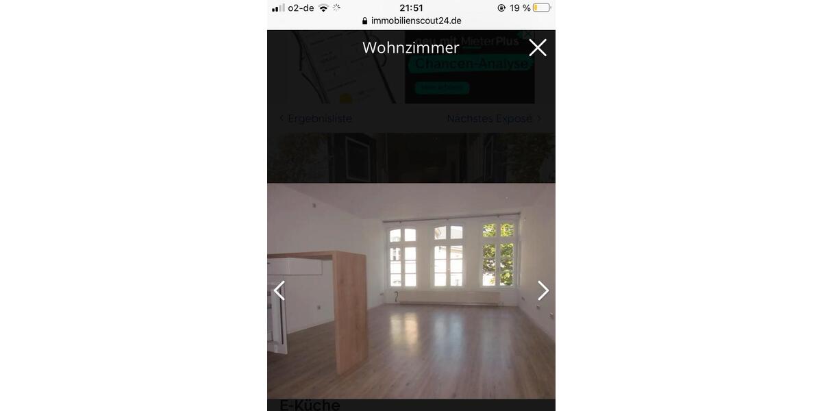 Etagenwohnung Oldenburg Dobbenviertel - 1 Zimmer, 37 m&sup2;, 630&euro; | Angebot:25519800