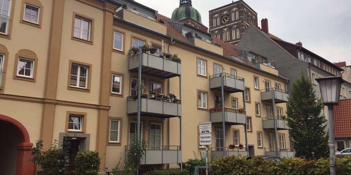 Etagenwohnung Stralsund Altstadt - 2 Zimmer, 44 m&sup2;, 445&euro; | Angebot:26659726