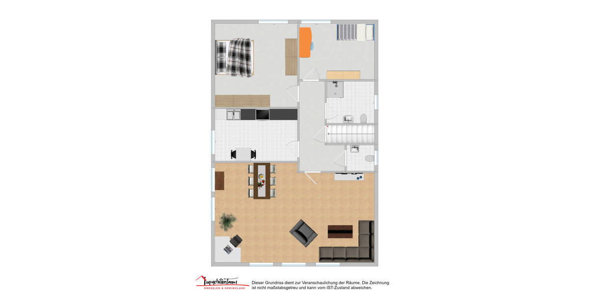 Etagenwohnung Rellingen - 3 Zimmer, 90 m&sup2;, 1.170&euro; | Angebot:26154808