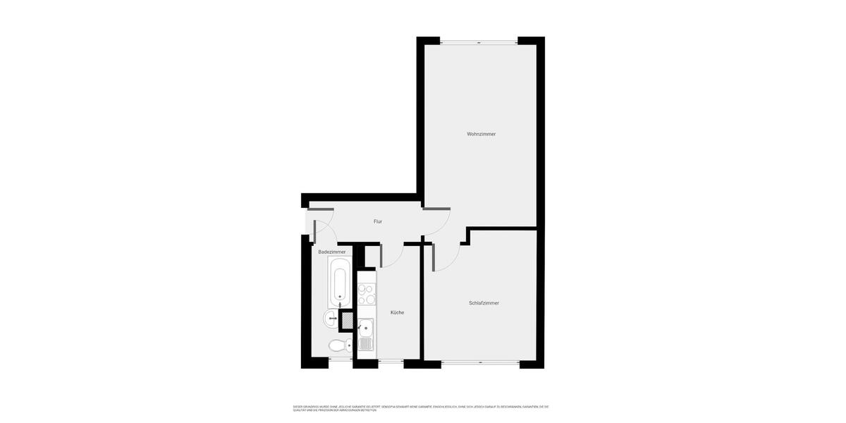 Erdgeschoßwohnung Dessau-Roßlau Brambach - 2 Zimmer, 46 m&sup2;, 268&euro; | Angebot:25903050