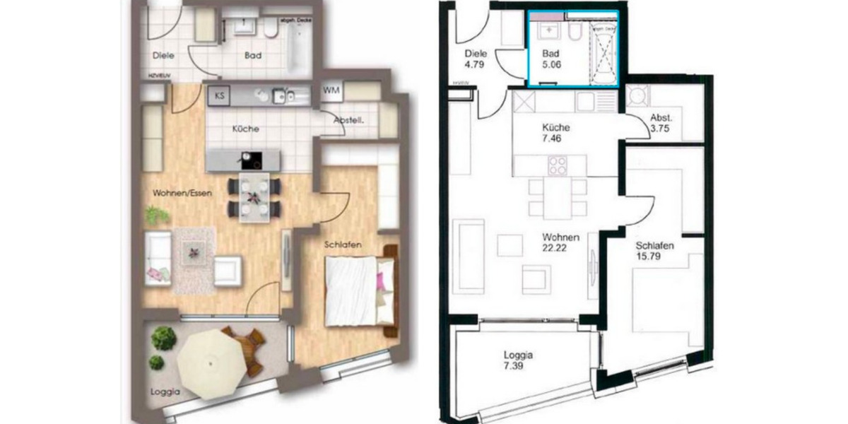 Etagenwohnung München Thalk.Obersendl.-Forsten-Fürstenr.-Solln - 2 Zimmer, 63 m&sup2;, 1.700&euro; | Angebot:25729979