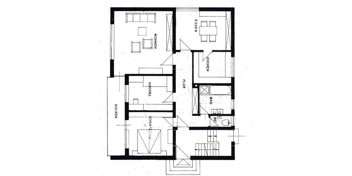Etagenwohnung Bellenberg - 4 Zimmer, 100 m&sup2;, 950&euro; | Angebot:24654340