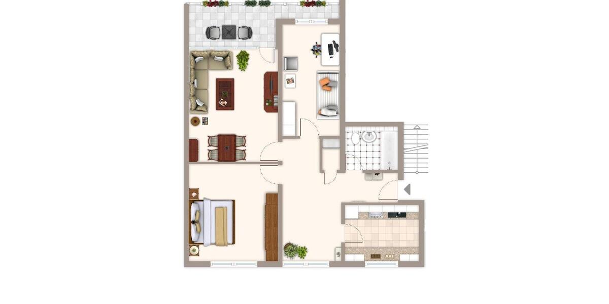 Etagenwohnung Mönchengladbach West - 3 Zimmer, 76 m&sup2;, 729&euro; | Angebot:24674034