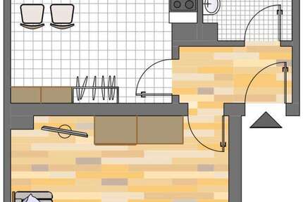 Wohnung zum Mieten in Dortmund 177,85 € 46.13 m² 1 zimmer