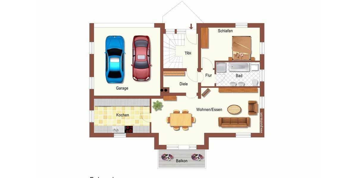 Erdgeschoßwohnung Laupheim - 2.5 Zimmer, 76 m&sup2;, 850&euro; | Angebot:24487415