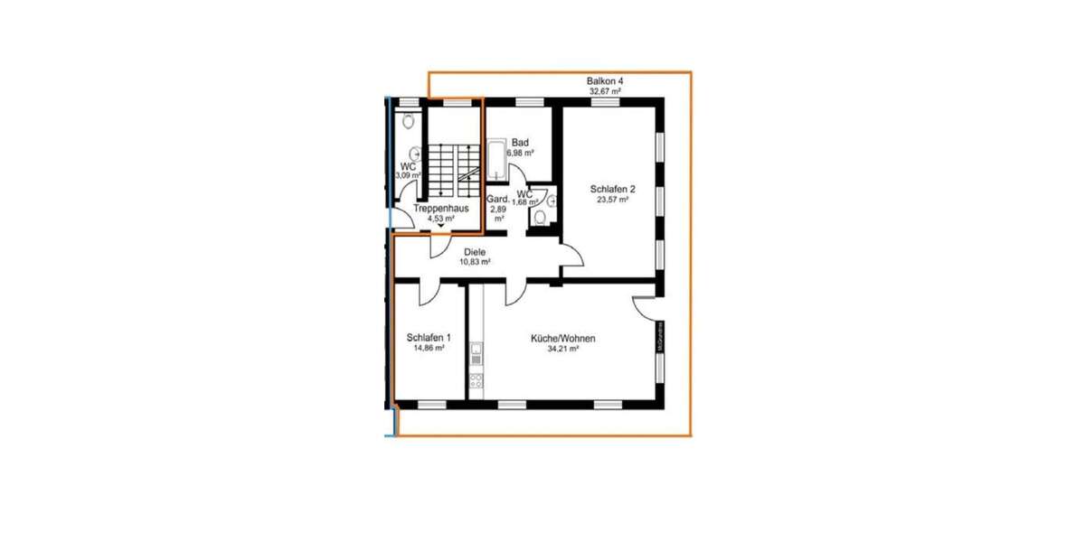 Etagenwohnung Rottach-Egern Egern - 3 Zimmer, 111 m&sup2;, 2.800&euro; | Angebot:27072274