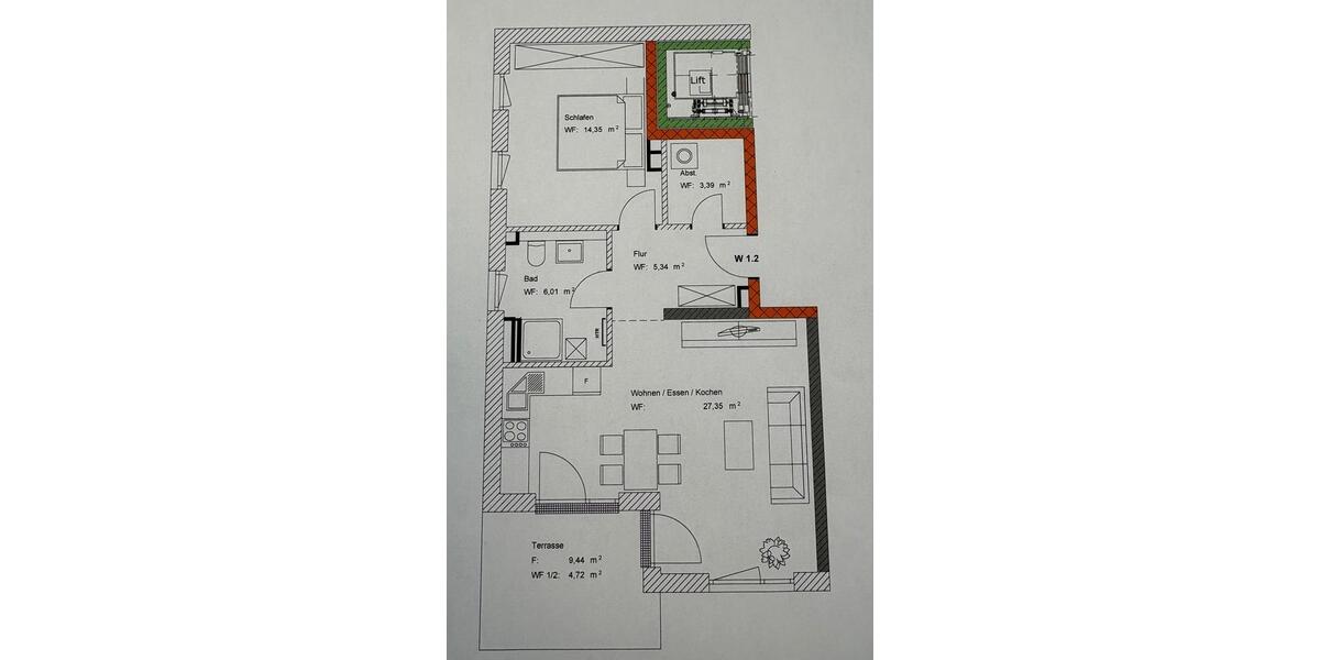 Erdgeschoßwohnung Nördlingen - 2 Zimmer, 61 m&sup2;, 670&euro; | Angebot:25306420