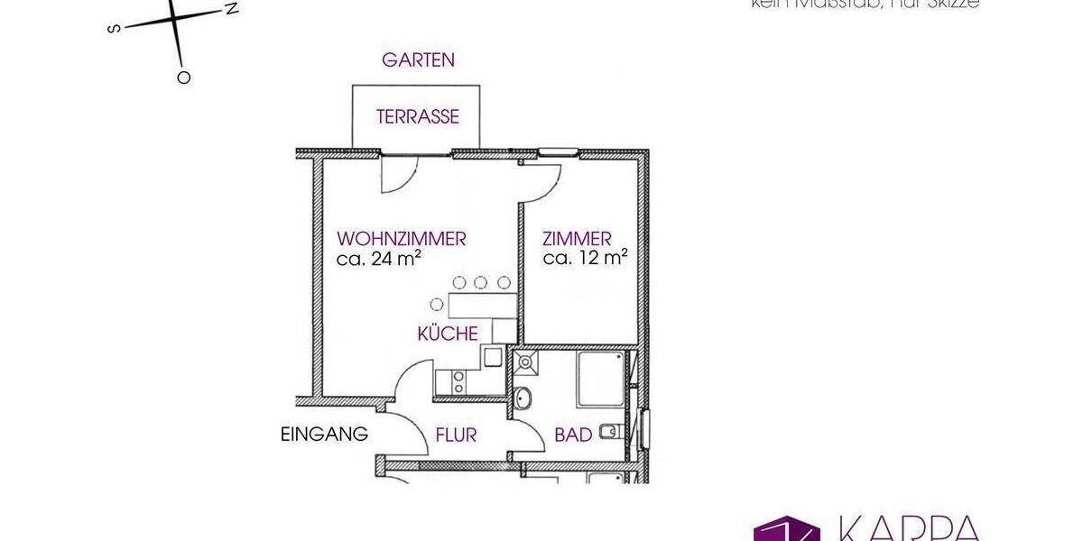 Terrassenwohnung Oschersleben - 2 Zimmer, 52 m&sup2;, 550&euro; | Angebot:26751969