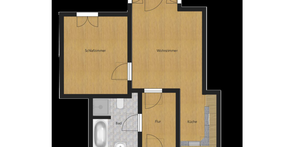 Etagenwohnung Gröditz - 2 Zimmer, 50 m&sup2;, 365&euro; | Angebot:24782806
