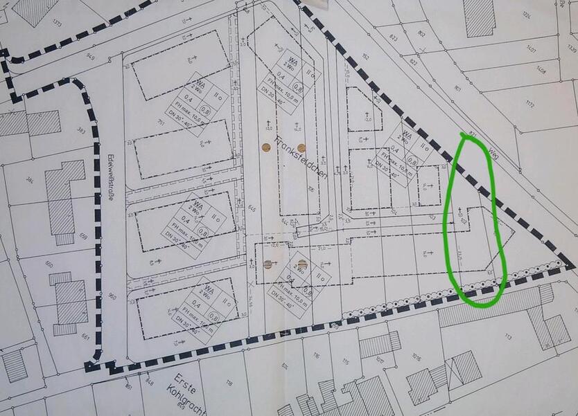 Baugrundstück in Alsdorf-Hoengen, Sackgassenlage (von privat)